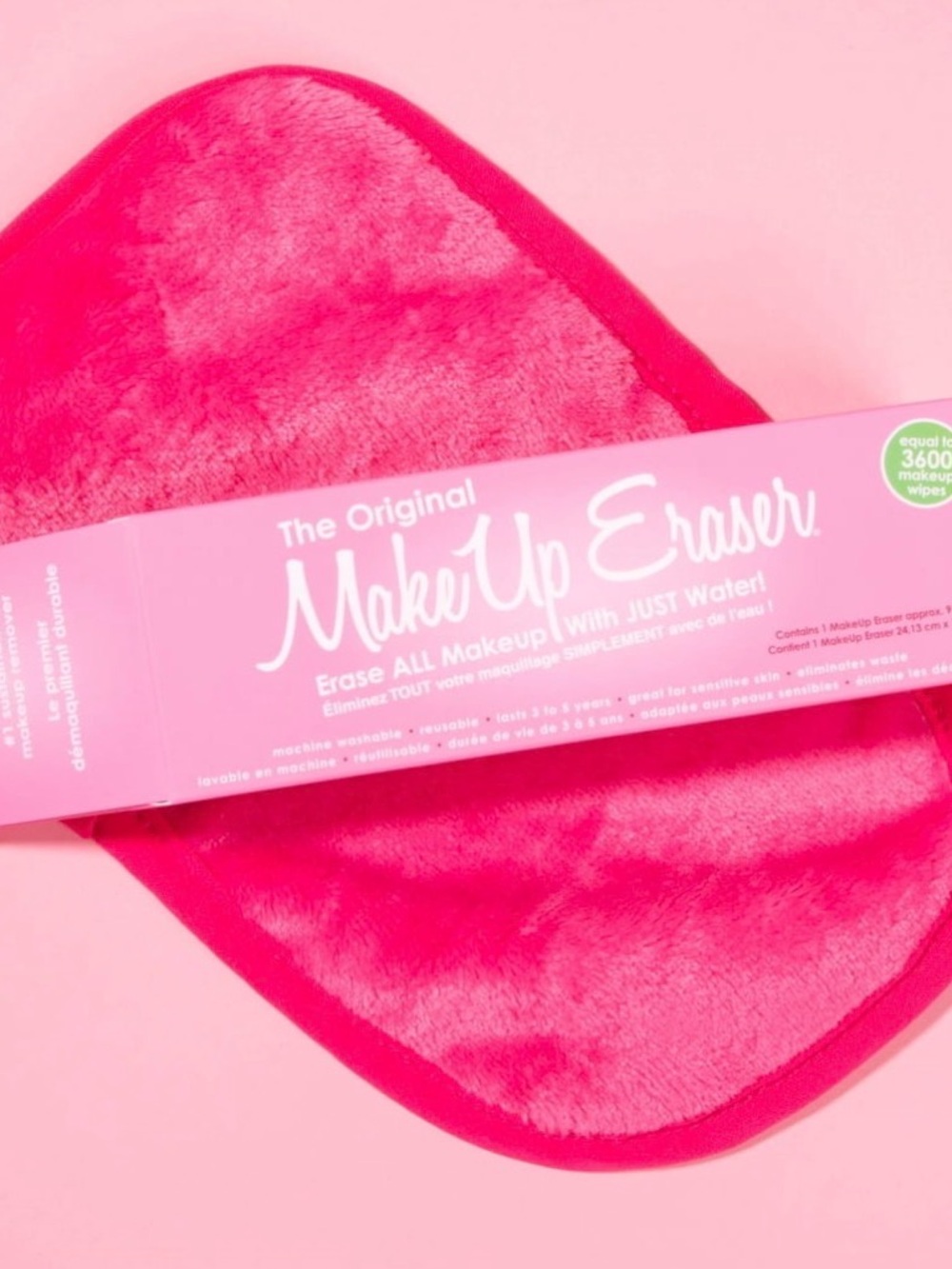 Makeup eraser pink